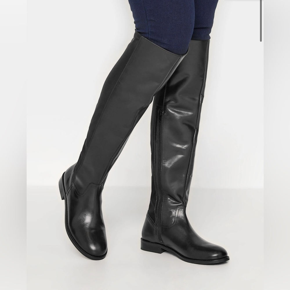 Long Tall Sally Black Over the Knee Boots
